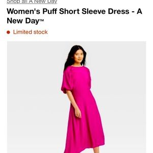 Worn once puff sleeve dress from Target
